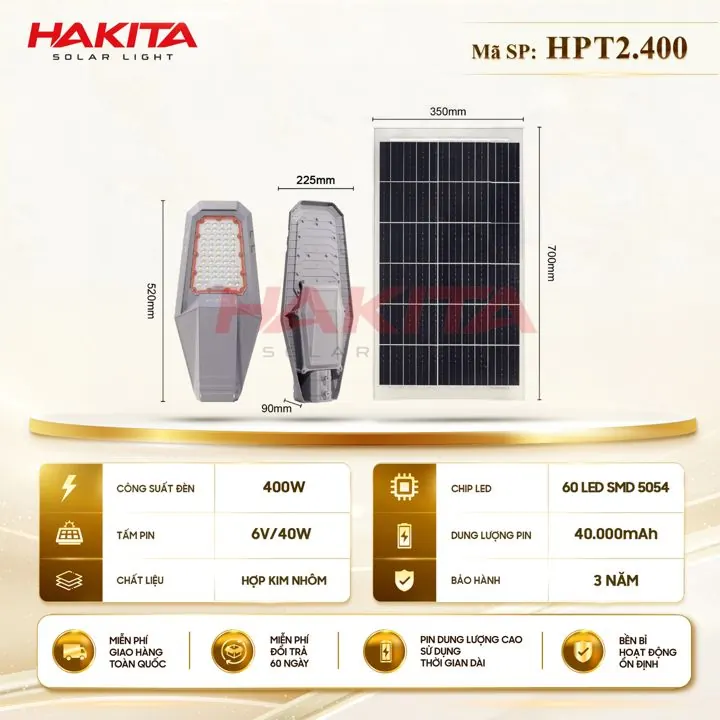 Đèn đường Phi Thuyền 02 – 400W HAKITA