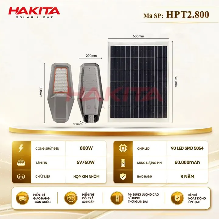 Đèn đường Phi Thuyền 02 – 800W HAKITA